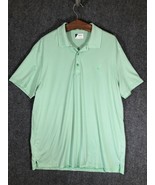 IZOD Golf Polo Shirt XL Mens Green Stripes Casual Regular Fit Short Slee... - €11,67 EUR