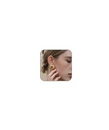 Chunky Gold Hoop Earrings for Women Gold Heart Dangle Earrings Lightwei... - £32.62 GBP