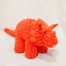 Triceratops Dinosaur Orange Plush Stuffed Animal 7&quot; The Manhattan Toy Co... - £20.23 GBP
