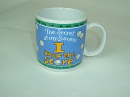 Golf Mug Coffee Cup Vintage I Keep The Score secret Of Success Dad Gag G... - £10.22 GBP