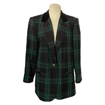 Sag Harbor Vintage 1990&#39;s Plaid Blazer Size 10 Petite - £35.61 GBP