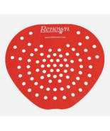 Renown Red / Cherry Scent Flat Deodorizing Urinal Screen Package Of 24 - $39.59