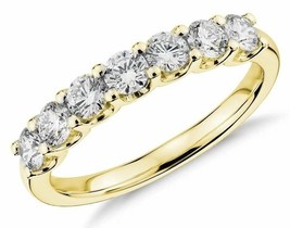 0.75CT Round Brilliant Cut Wedding Ring 14k Yellow Gold - £200.15 GBP