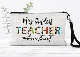 Teacher Assistant Gifts, Pencil Pouch Personalized, Teacher Cosmetic Bag, Teache - £12.86 GBP