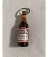 Budweiser King Of Beers Key Chain Beer Bottle Opener 3 1/4&quot; Vtg Key Ring - £7.71 GBP