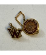 Vtg University of Wisconsin “God Is Our Light” Crest Lapel Pin 12K Gold ... - $470.27 MXN