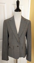 TALBOTS Lightweight Gray Stretch Wool Blend Lined Dress Jacket w/ Pocket... - $24.40