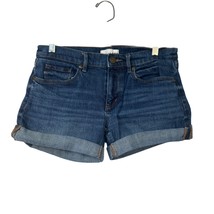 Loft Womens Denim Shorts Size 25/0 Blue Cotton Blend - £21.04 GBP