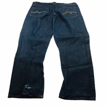 Y2K Blue Denim Leather Tag Vtg LRG Lifted Research Group Jeans 40x31.5 Men&#39;s - £22.81 GBP
