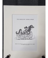 1965: Thelwell's Riding Academy Horse Pony Vintage Art Cartoon Matted Print