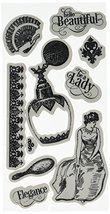 Graphic 45 Portrait of a Lady Cling Stamp Set 2 of 3 - $17.99