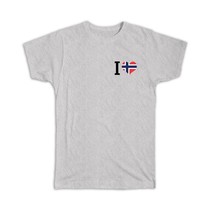 I Love Norway : Gift T-Shirt Flag Heart Crest Country Norwegian Expat - £19.97 GBP