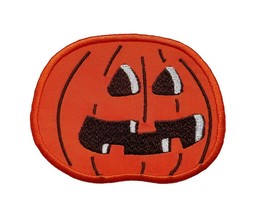 Jack O&#39; Lantern Halloween Embroidered Applique Iron On Patch Trick Or Treat - £5.99 GBP+
