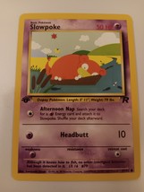 Pokemon 2000 Team Rocket Slowpoke 67/82 First Edition Single Trading Card - £7.82 GBP