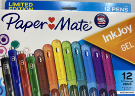 Ink Joy  Paper Mate 12  Gel Pens Limited Edition Medium Multicolored - £15.92 GBP