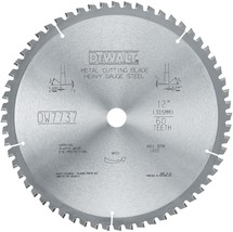 Dewalt Dwa7737 60 Teeth Heavy Gauge Ferrous Metal Cutting 1-Inch Arbor, 12-Inch - £126.83 GBP