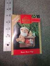 Hallmark &quot;Bearly Short Nap&quot; Bear Magic Ornament 1990 (NIB) - £3.72 GBP