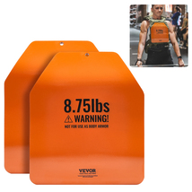 VEVOR Curved Weight Vest Plates, 8.75 LB Pairs, Premium Steel Weighted p... - $39.99