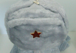 Authentic russian military off/white/w flaps red star - £23.85 GBP+