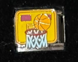 Basketball Net Italian Charm Enamel Link 9MM K45-2 Style BB - £11.81 GBP