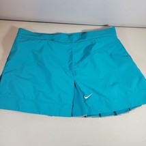 Nike Womens Tennis Skirt Small Skort Polyester Stretch Blue Dri Fit - £10.99 GBP