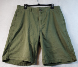 Magellan Shorts Mens Size 35 Green 100% Cotton Slash Pockets Belt Loops ... - £10.19 GBP