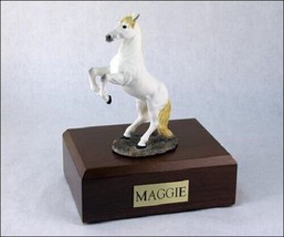 Horse White Figurine Funeral Cremation Urn Available in 3 Diff Colors &amp; ... - £133.36 GBP+