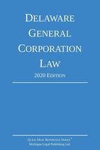 Delaware General Corporation Law; 2020 Edition [Paperback] Michigan Lega... - $17.93