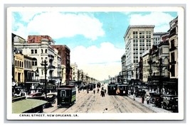 Canal Street View New Orleans LA Louisiana LA UNP WB Postcard Y1 - £3.85 GBP