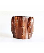 Masked ight 9-Vintage Masks Table Lamp from West Africa - $299.00