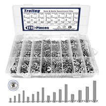 1110PCS Nuts and Bolts Assortment Kit, Stainless Steel Hardware Assortme... - £34.06 GBP