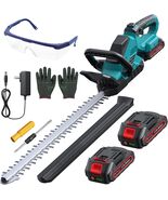 Docsmart 20'' Hedge Trimmer Cordless with Battery, 3000RPM Electric Blue - $71.24