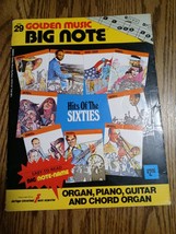 Golden Music Big Note 29 Hits Of The Sixties Organ Piano Guitar Chord Organ - £92.16 GBP