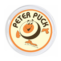 Peter Puck NHL Hockey Retro Magnet big round 3 inch diameter with border. - £6.11 GBP