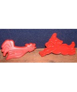 Vintage 1979 Chilton Old McDonald Plastic Cookie Cutters Rooster Donkey - £4.66 GBP