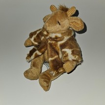 Russ Gisella Giraffe Plush Small 6&quot; Brown Bean Bag Stuffed Animal Toy - $9.85