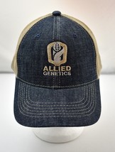 Allied Genetics Blue Denim Tan Mesh OC Baseball Cap Hat - One Size - £9.67 GBP