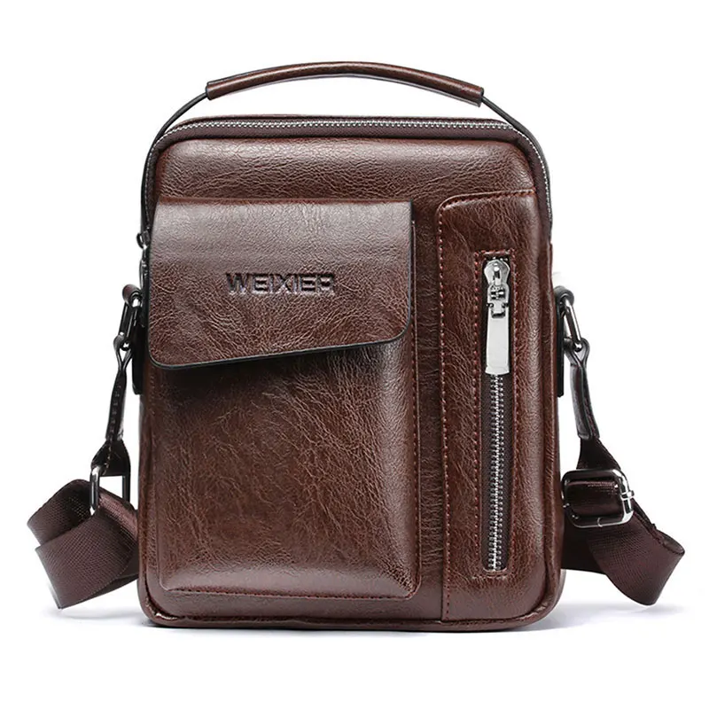 WEIXIER Men Shoulder Bags Crossbody Bag Multi-function Men&#39;s Handbags Ca... - $31.26