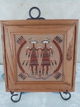 Navajo Sand Art Signed Yei-Be-Chai by R Bagay 9 x 9 - $25.98