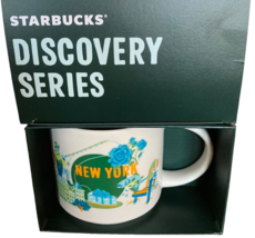 Starbucks Discovery New York Coffee Mug Niagara Falls Cheesecake Fish 14... - £26.14 GBP