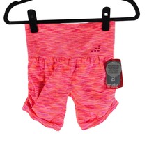 BCG Womens Bike Shorts Seamless Space Dye Wicking Pink S - $6.89