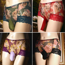 SH Underwear Knicker Briefs Lace Underwear Panties Super Thin Ice Silk High Wais - $8.82