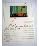 1928 Color Ad The Little Marmon 8 Four Passenger Speedster - $191.87 MXN