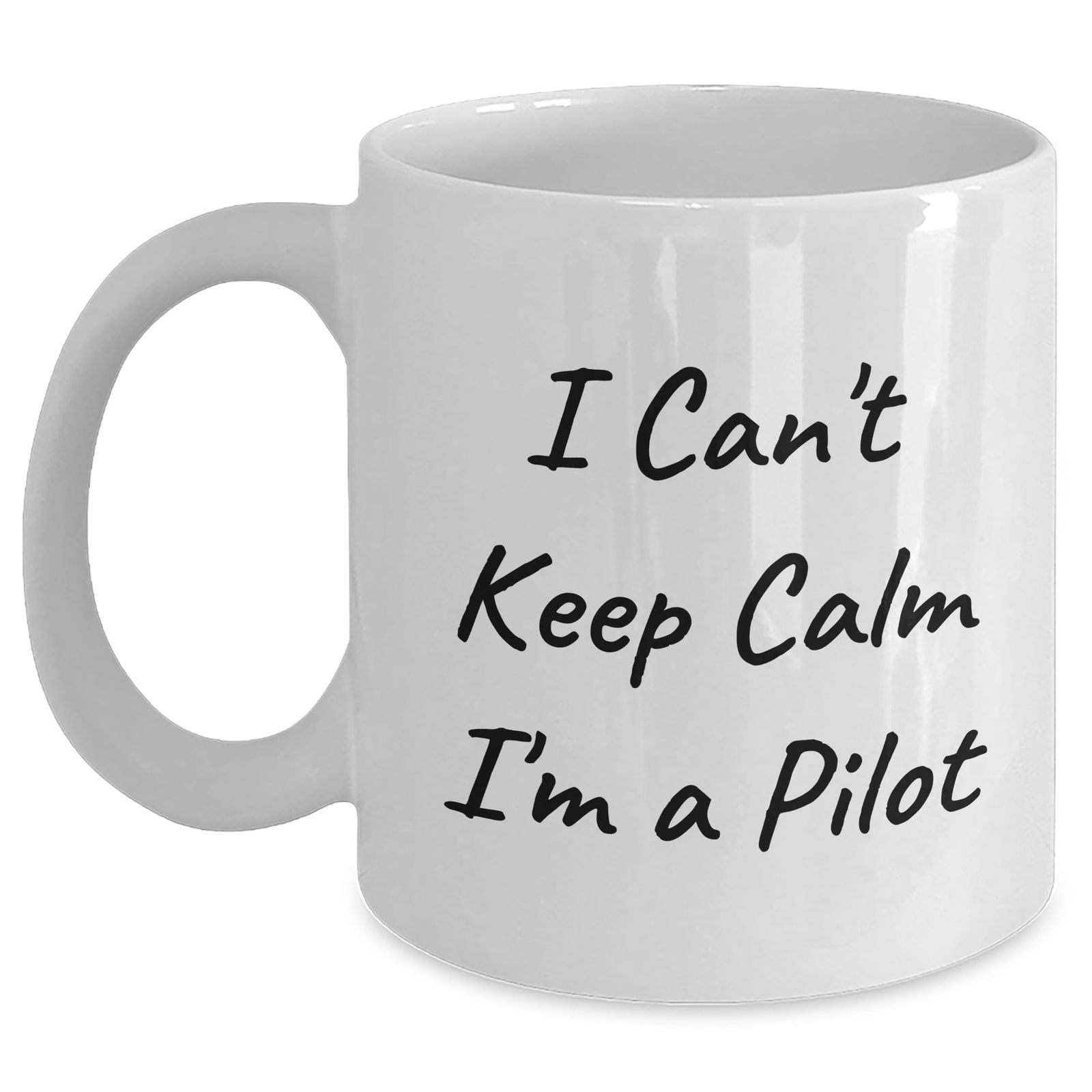 Pilot Coffee Mug Can't Keep Calm I'm A, Funny Graduation Gifts from Men, Unique