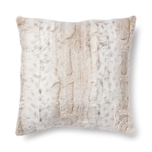 Faux Snow Leopard Fur Decorative Square Pillow, 18&quot; X 18&quot;, Leopard, 1 per Pack - $26.69