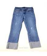 Seven7 Straight Low-Rise Crop Jean Women's Size 6 Distressed  - $24.65