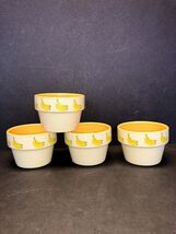 Garden Ridge Set of 4 Soufflé Ramekins Dessert Pottery Banana Ice Cream ... - $26.00