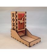 Raven Dice Tower &amp; Tray Neon Pink Acrylic Window COMPACT DESIGN Laser Cu... - $41.66 CAD