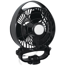 SEEKR by Caframo Maestro 12V 3-Speed 6&quot; Marine Fan w/LED Light - Black [7482CABB - £83.37 GBP