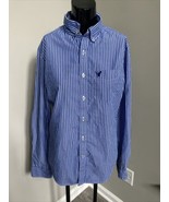 American Eagle Outfitters Prep Fit Men’s Button Down Long Sleeve Shirt S... - £6.15 GBP
